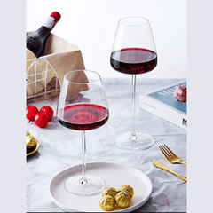 2pc Medium Capacity Crystal Wine Glass