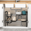 Under the Sink Adjustable 2-Tier Rack