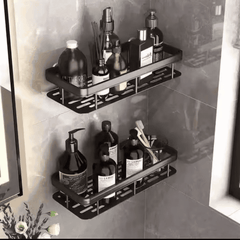 2pcs Aluminum Alloy Rectangular Shelf