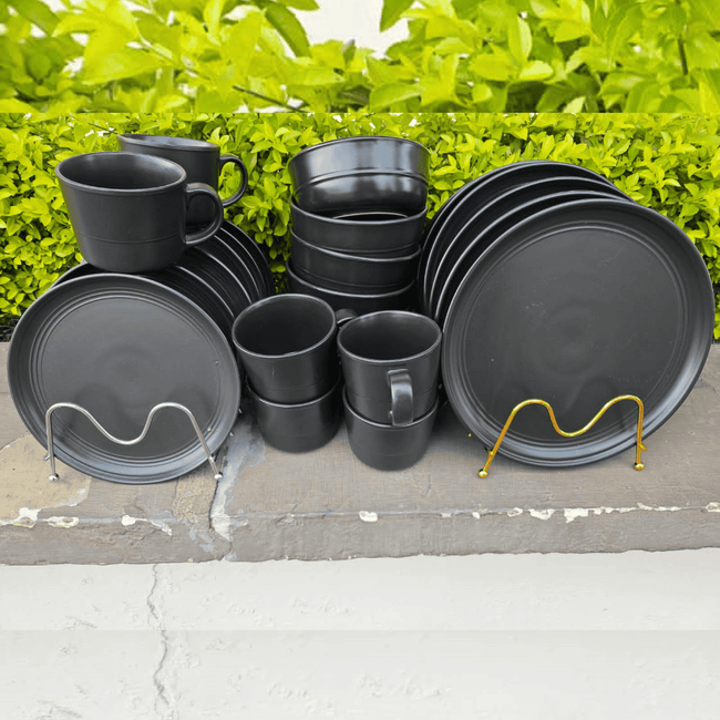 Black Dinner Set