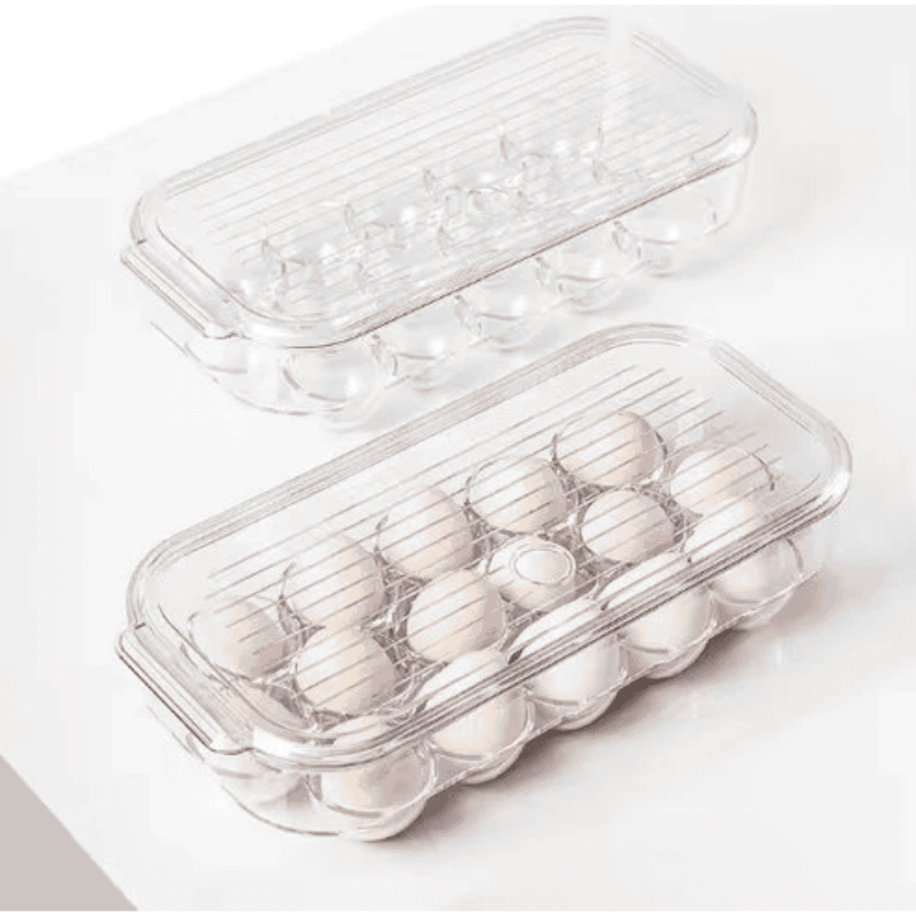 16 Grid Egg Holder with Handle and Lid
