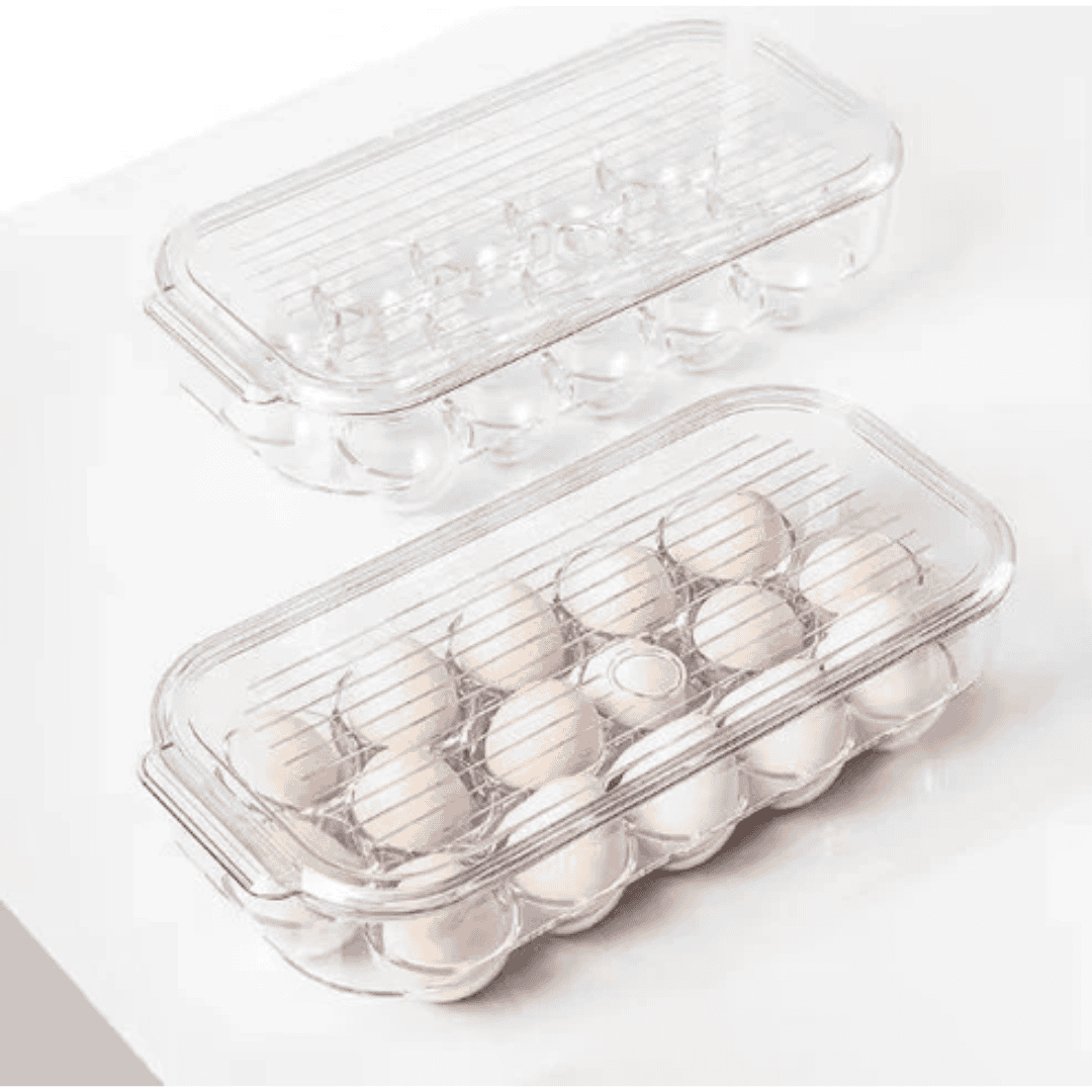 16 Grid Egg Holder with Handle and Lid