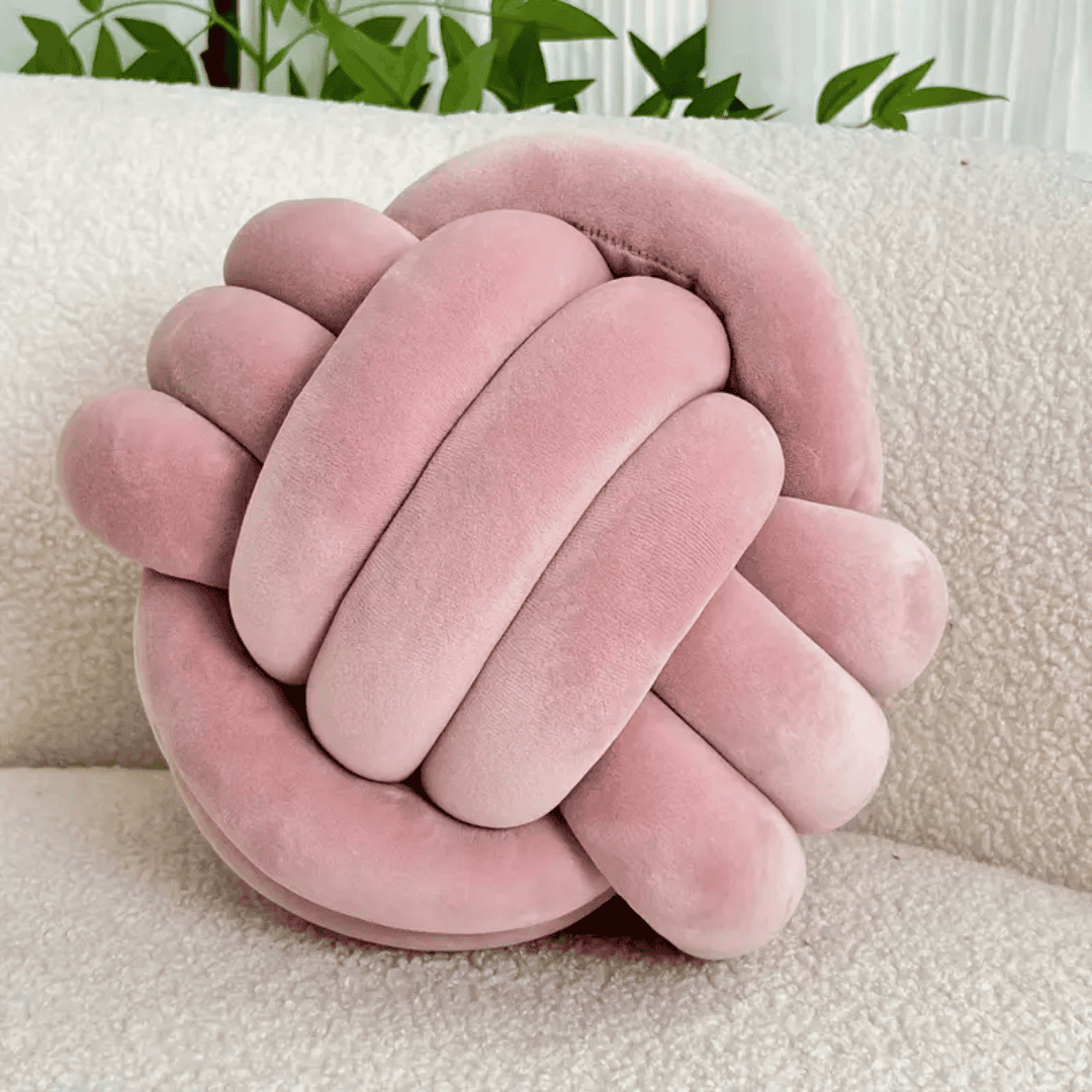 Knot Pillow Round Ball Home Décor Cushion