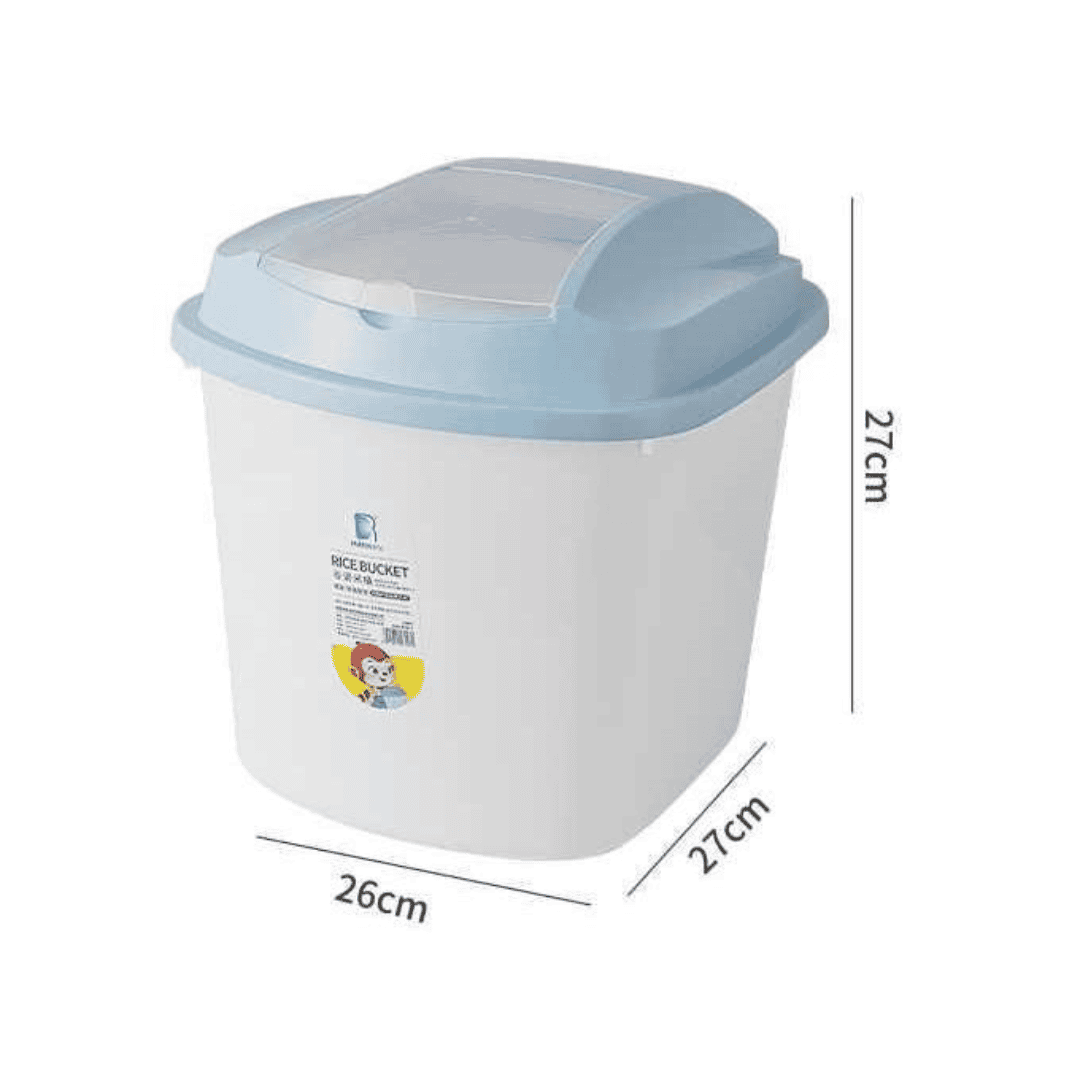 Rice/Cereal Bucket with Measuring Cup