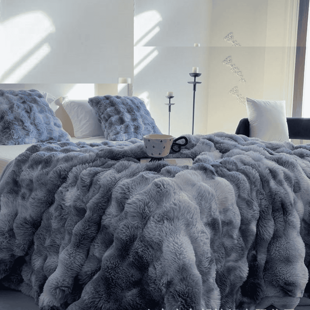 Soft Bubble Winter Throw Blanket Tie Dye Minky Blanket