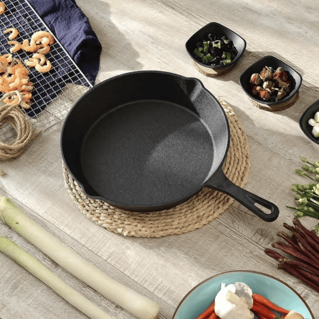 Extra Large 30cm Cast Iron Skillet Fry Pan