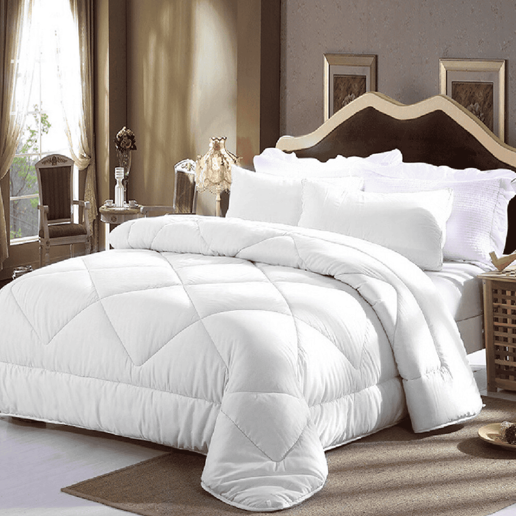 Binded White Stripes Duvet Set