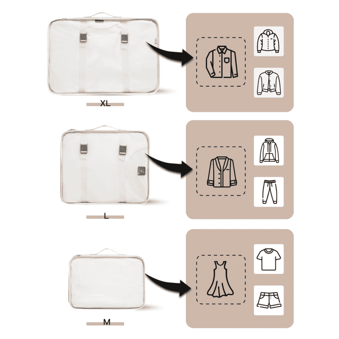 9pcs Luggage Travel Organizers for Suitcase