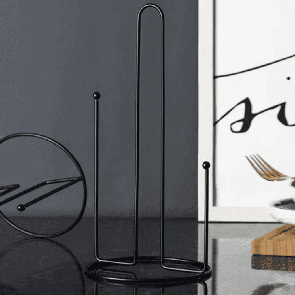 Metallic Paper Towel Holder
