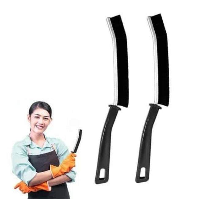 2pcs Hard Bristle Crevice Cleaning Brush