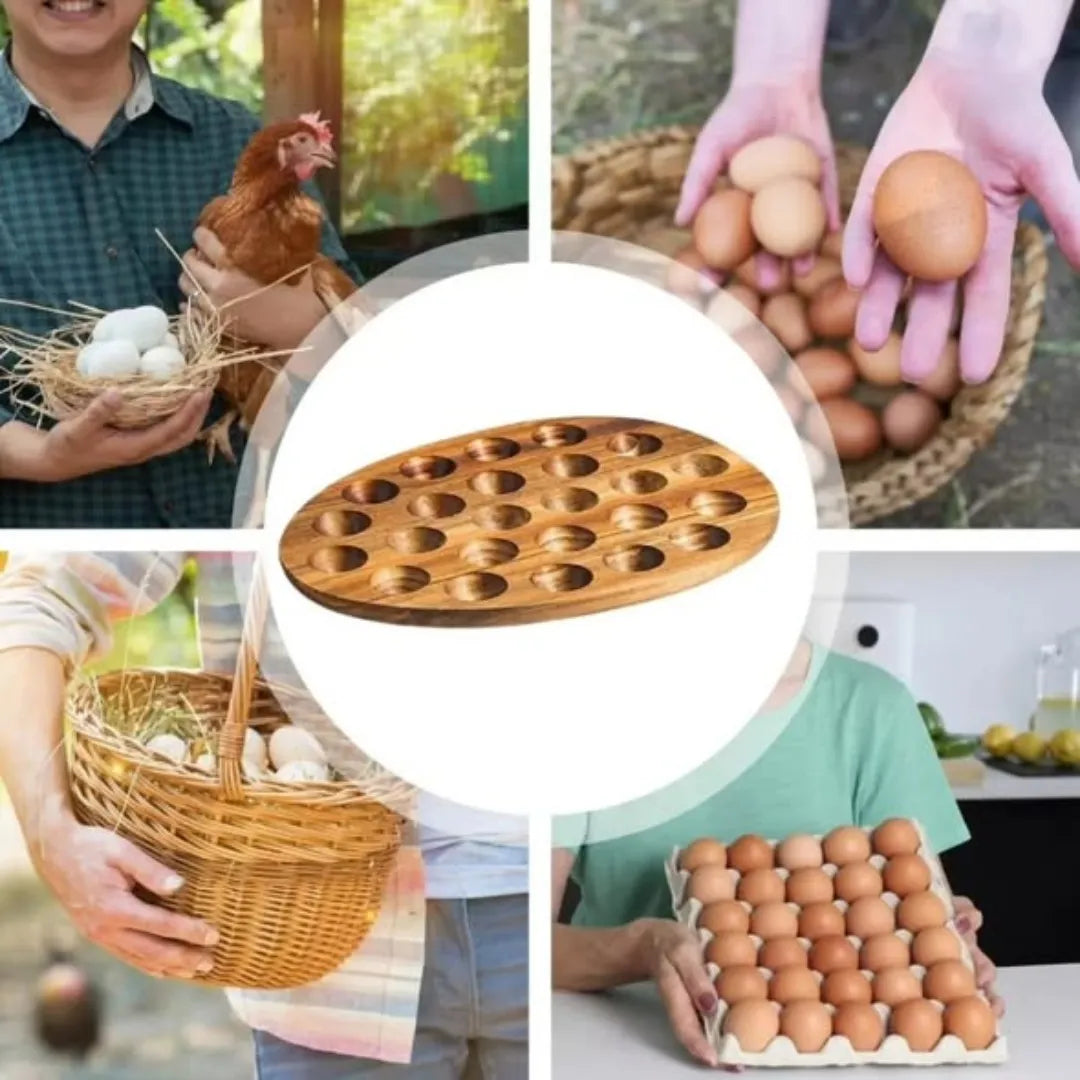 Wooden Egg Storage Box