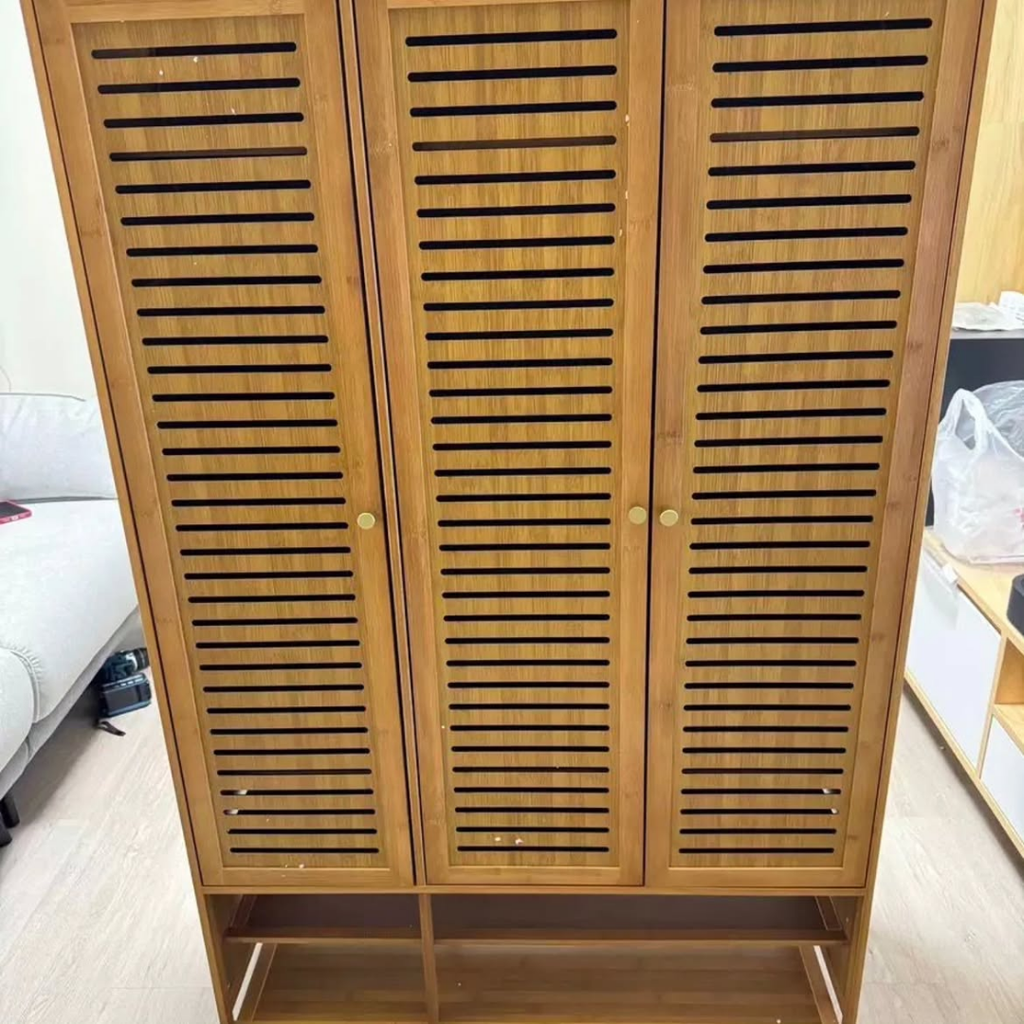 10-Tier Bamboo Shoe Cabinet