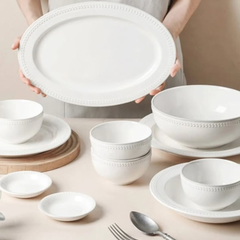 18pc Dotted Dinner Set