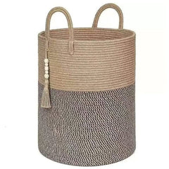 Wooven decorative laundry/toys basket 38x38x50cm