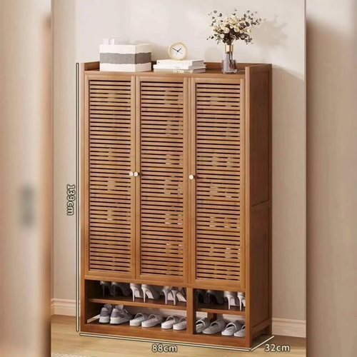 10-Tier Bamboo Shoe Cabinet
