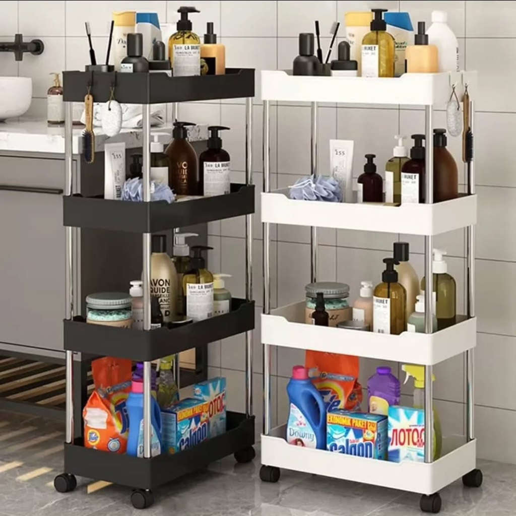 4-Layer Multipurpose Storage Rack With Wheels