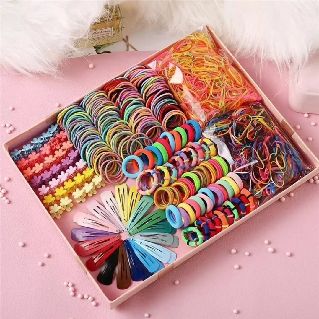 Girls Colorful Hair Bands Set