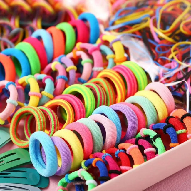 Girls Colorful Hair Bands Set