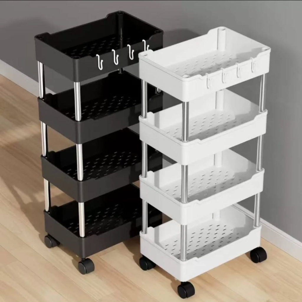 4-Layer Multipurpose Storage Rack With Wheels