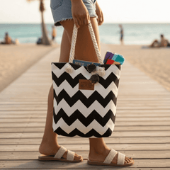 Mini Striped Tote Bags