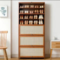 11 Layer Breathable Bamboo Shoe Storage Cabinet