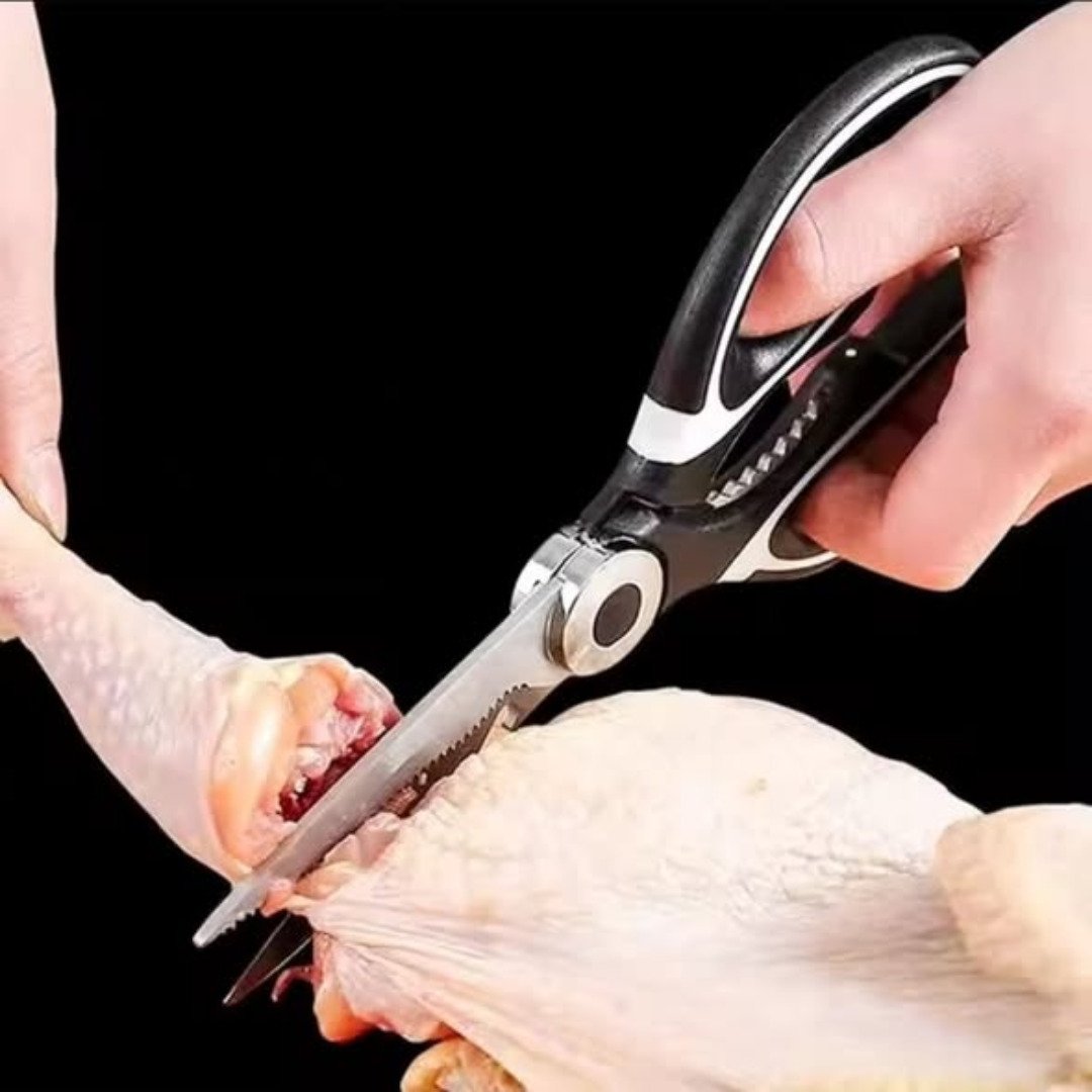 Stainless steel multi function kitchen scissors/shears