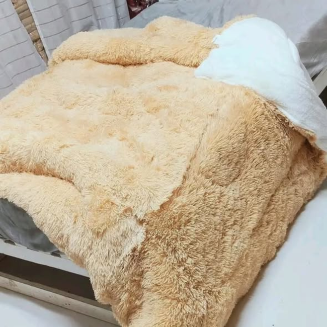 Single Luxury Designs Velvet Plush Fluffy Duvet