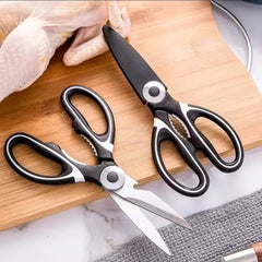 Stainless steel multi function kitchen scissors/shears
