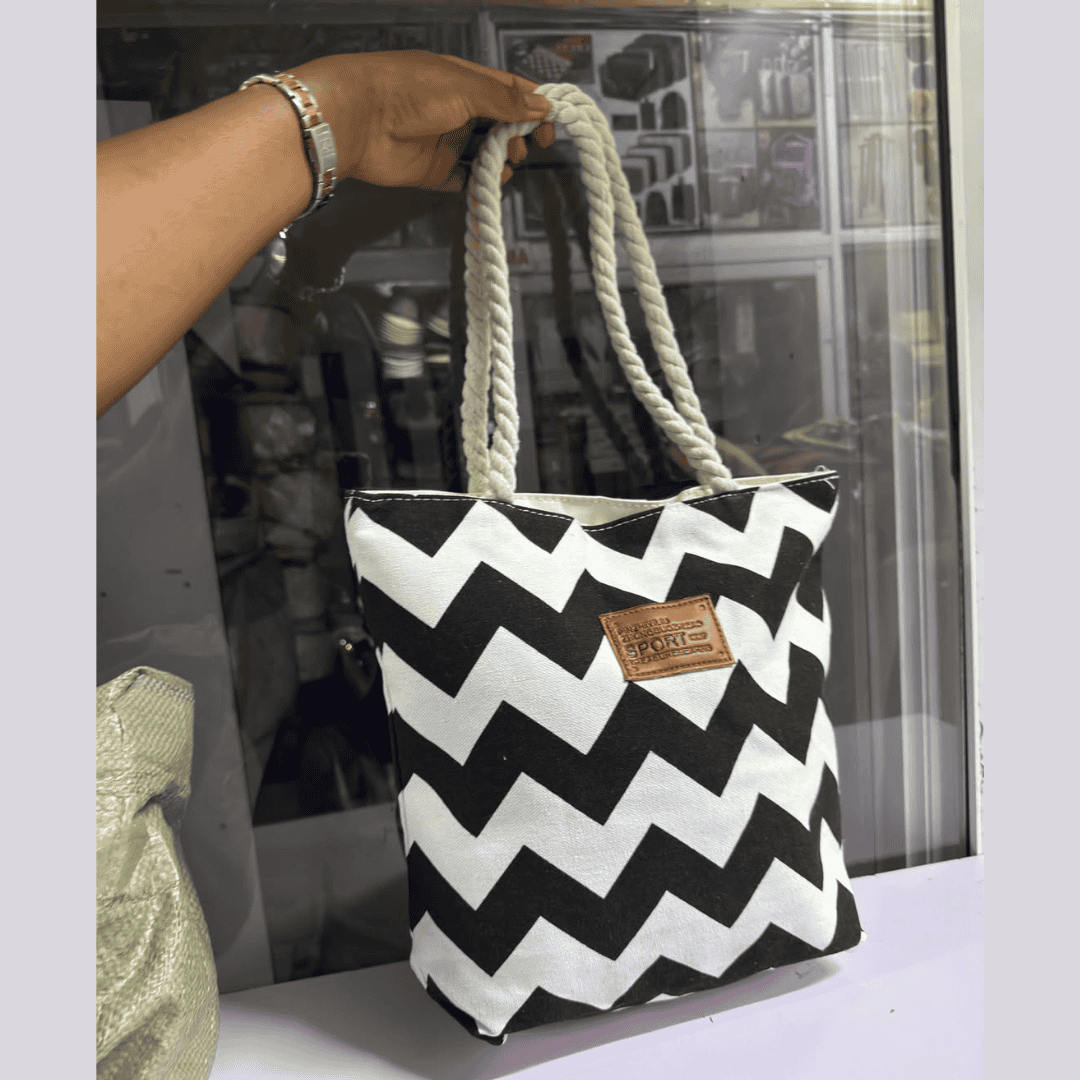 Mini Striped Tote Bags