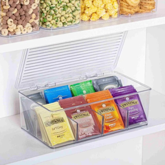 Acrylic Tea Bag Organizer with Cover