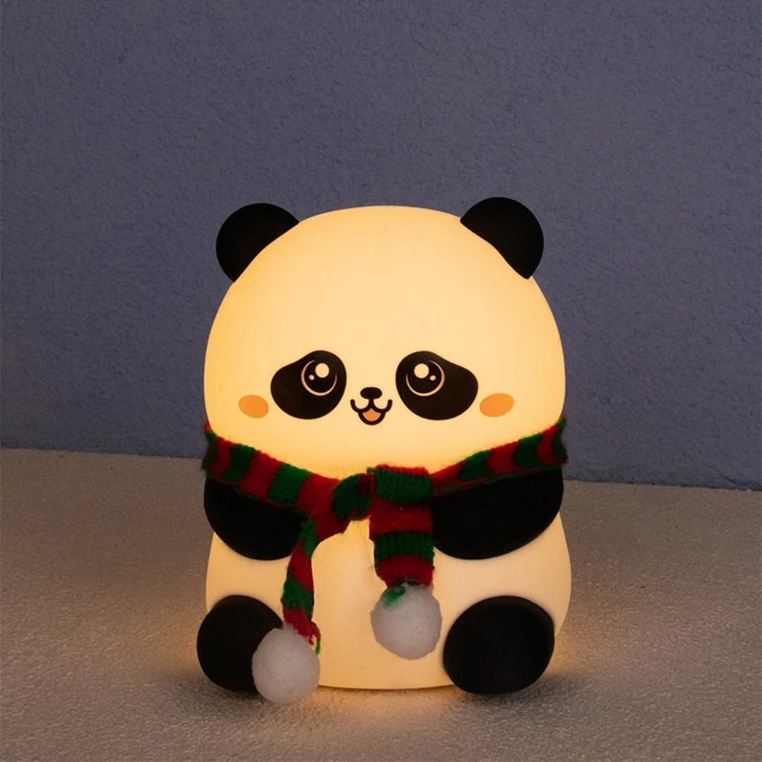 Panda Kids Night Silicone LED Bedside Lamp