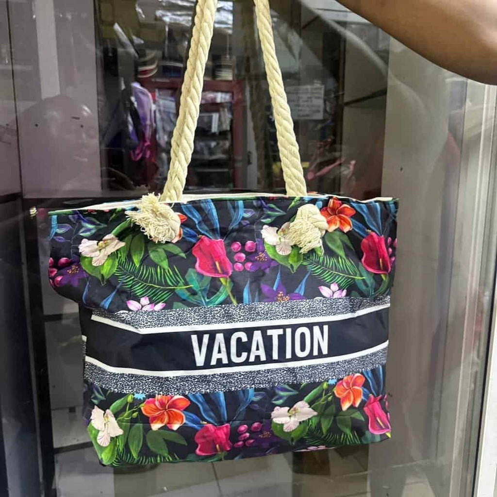 Summer Vibes Women Beach Market Bag