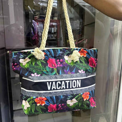 Summer Vibes Women Beach Market Bag