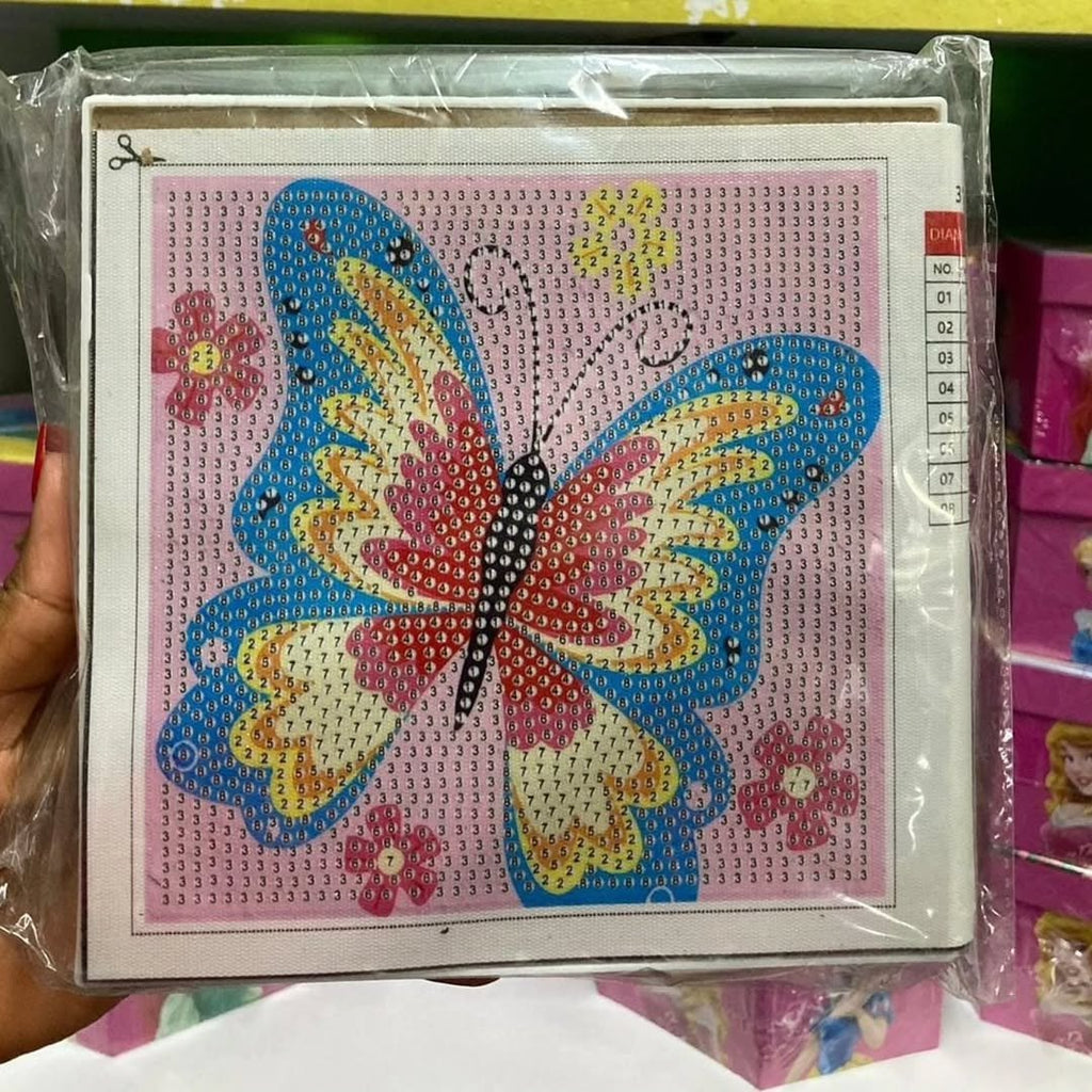 DIY Diamond Crystal Painting Cartoon with Frame Wall Décor