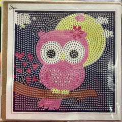 DIY Diamond Crystal Painting Cartoon with Frame Wall Décor