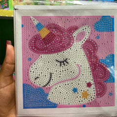 DIY Diamond Crystal Painting Cartoon with Frame Wall Décor
