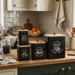 4 in 1 Kitchen Canisters Set
