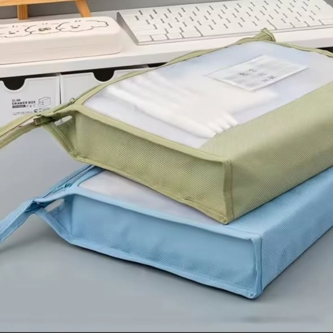 Transparent Mesh Stationery Storage Bag