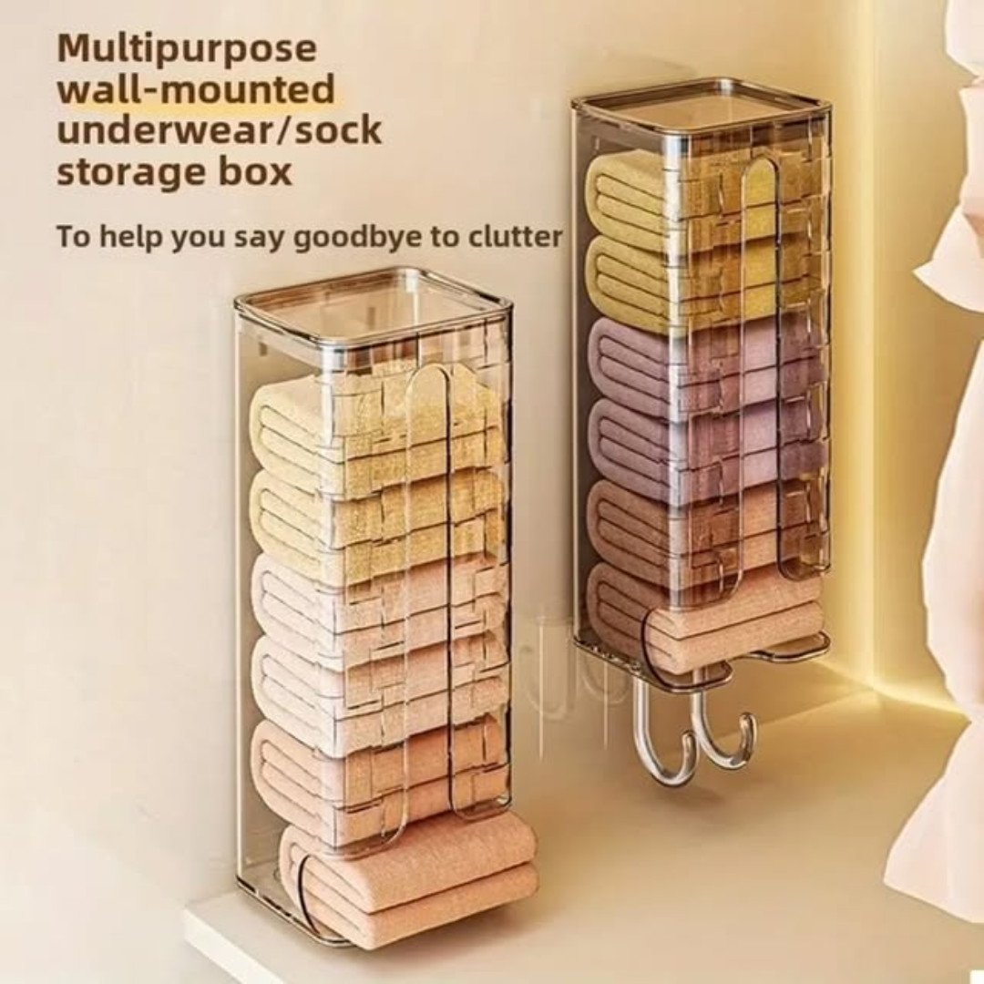 Wall Mounted Socks and Underwear Storage Box
