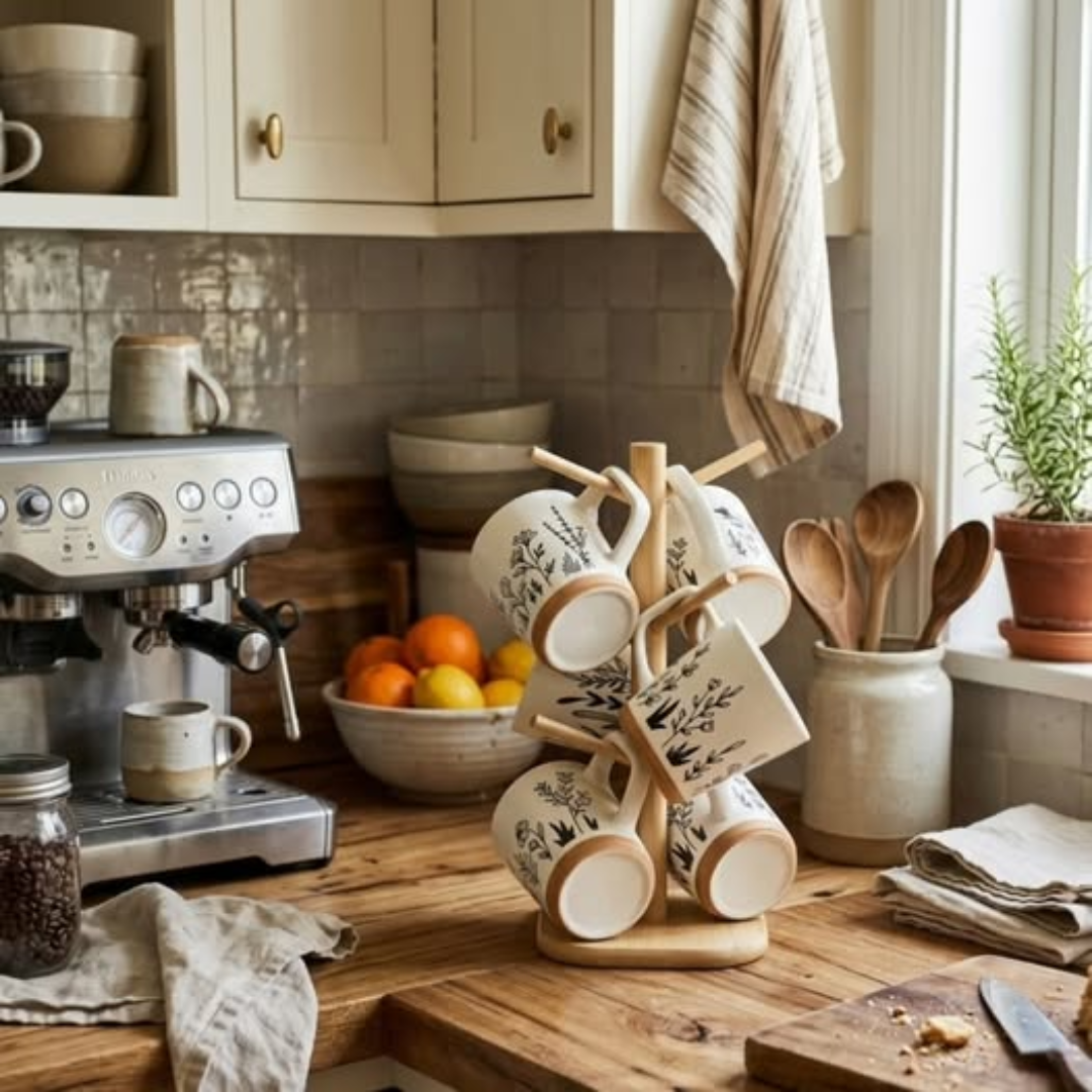 6Pcs Ceramic Mugs Set