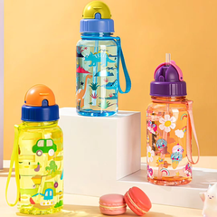 Kids Cartoon-Themed Leak-Proof Water Bottle