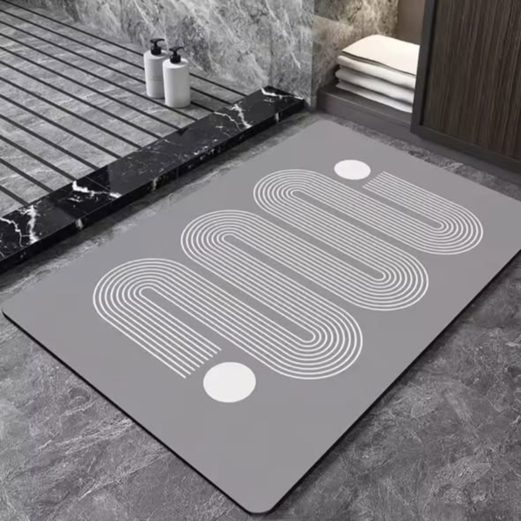 Rectangular Absorbent Bathroom Mat