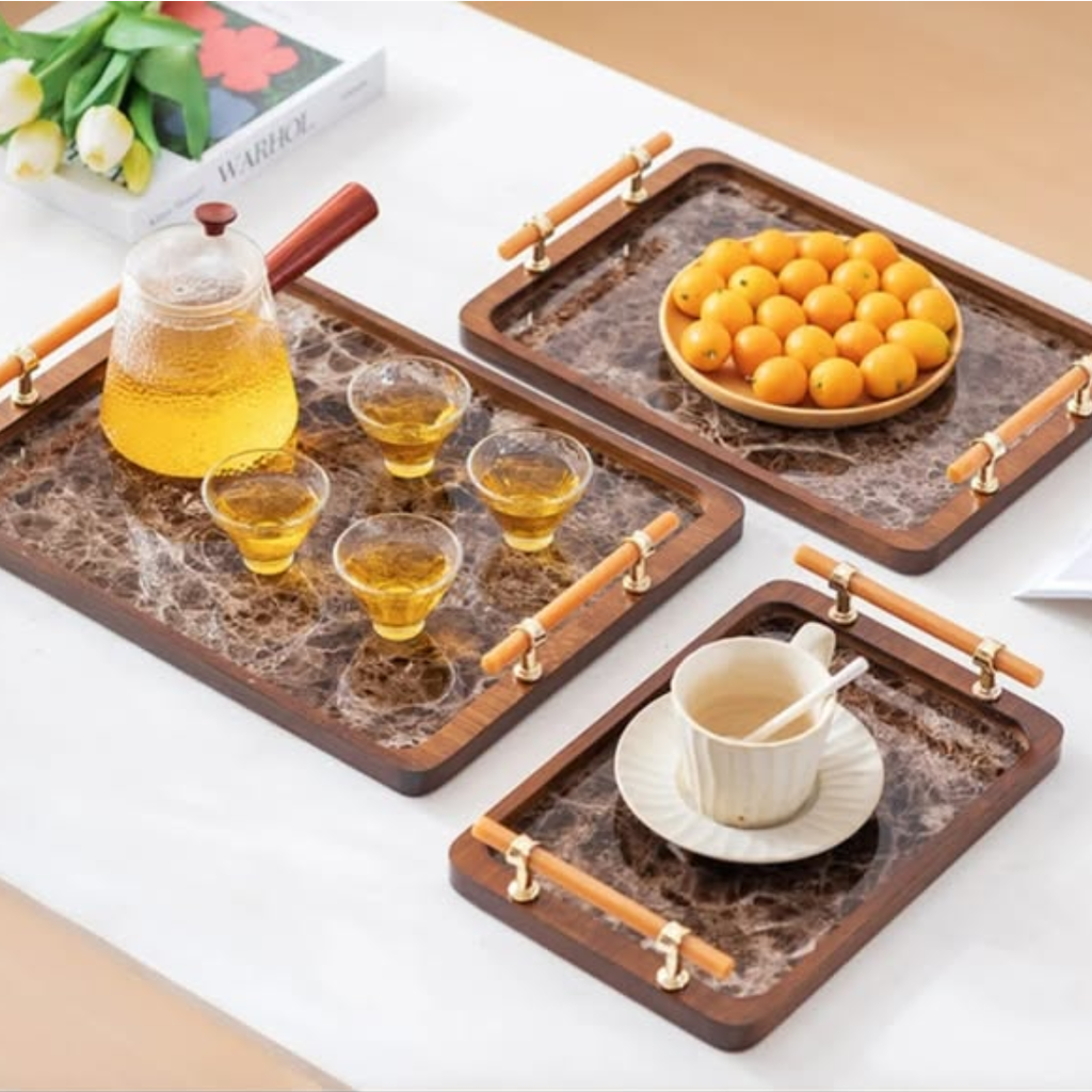 3-Piece Bamboo Nesting Trays
