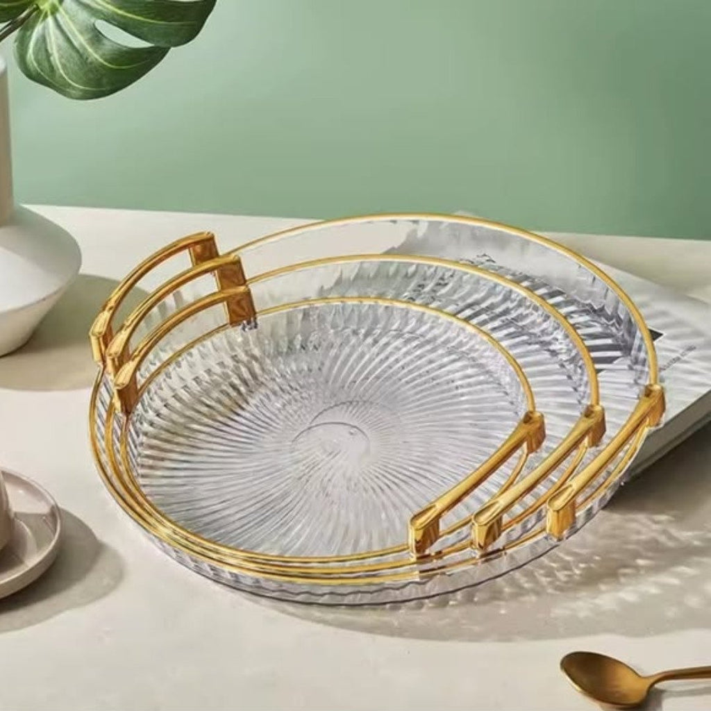 3 pcs Elegant Acrylic Fruit Tray Set