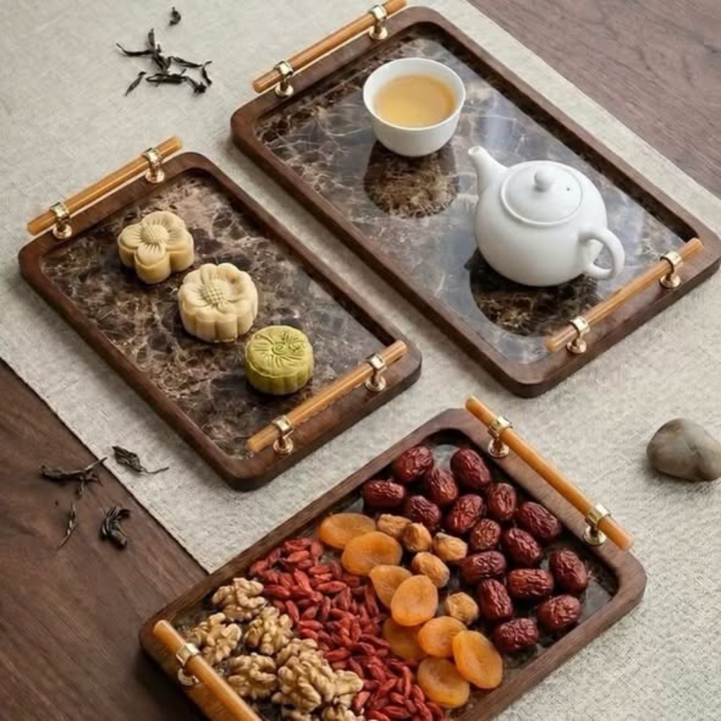 3-Piece Bamboo Nesting Trays