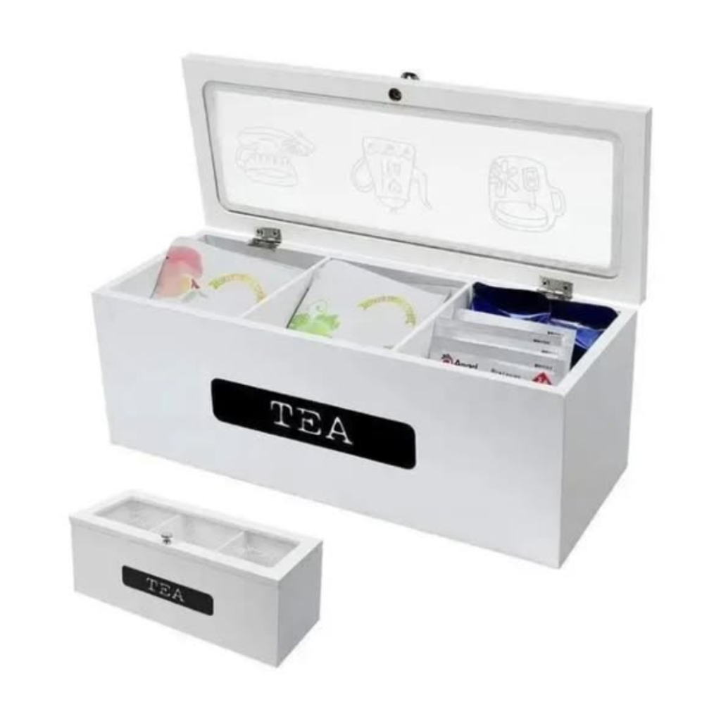 3 Compartment Tea Bag Organizer