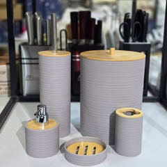 5Pcs Round Bathroom Accessories Set