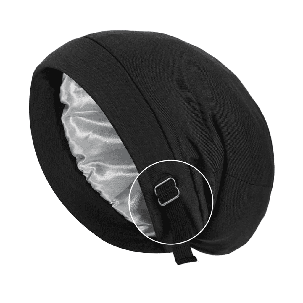 Unisex Hair Bonnet Beanie with Elastic Tie Band
