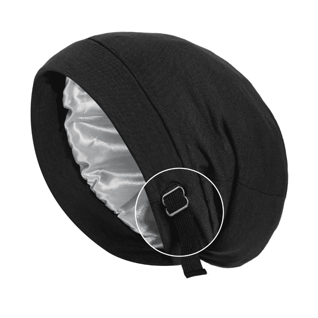 Unisex Hair Bonnet Beanie with Elastic Tie Band