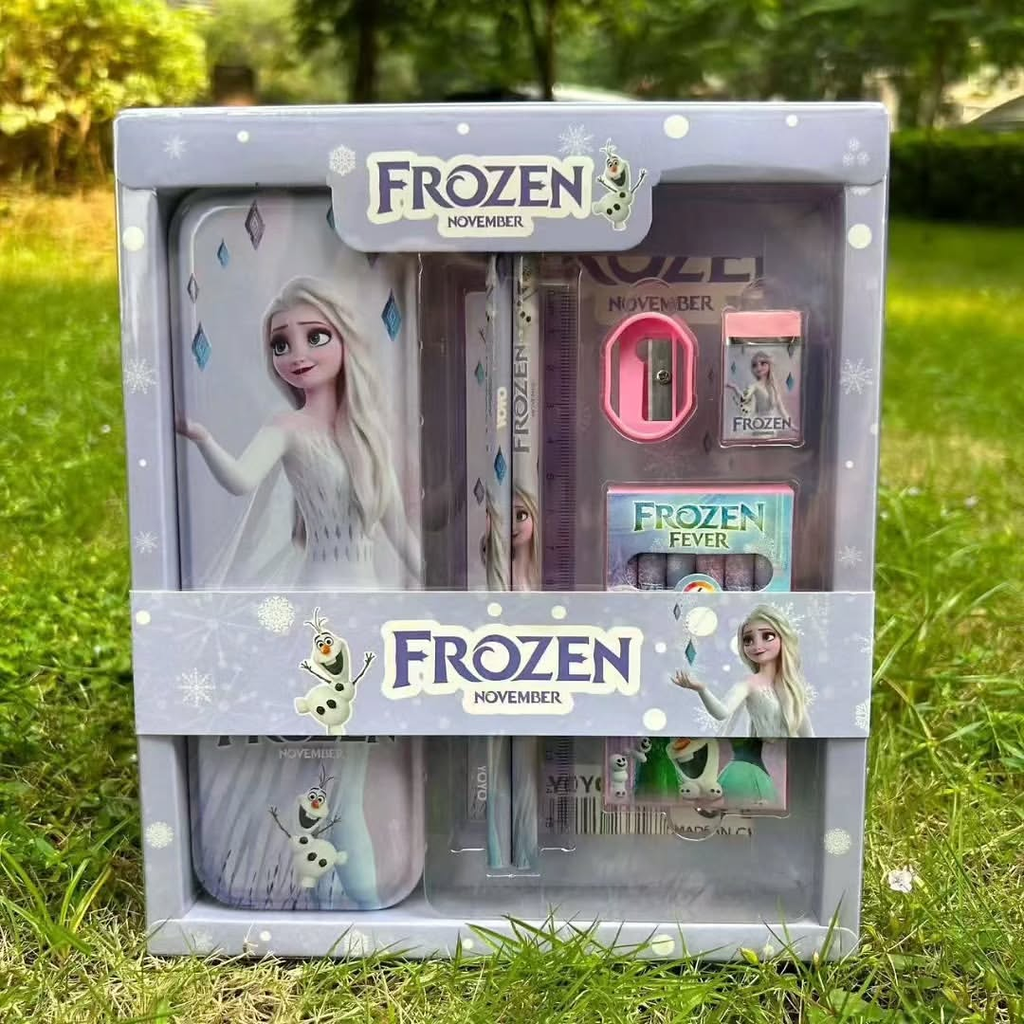 School Cartoon Stationery Set Gift Box